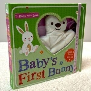 Tiger Tales Baby's First Bunny (To Baby With Love) Plush & Board Book Gift Set